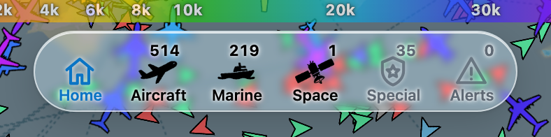 Home, Aircraft, Maritime, Space, Military and Emergency
