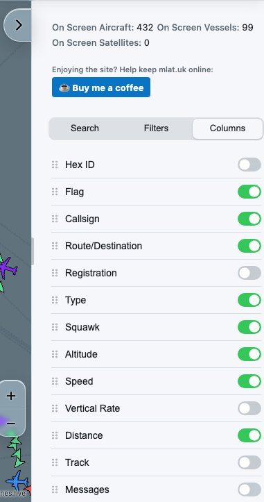 Columns tab